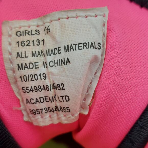 Rawlings Girls Soccer Black Shoes Size 1.5 Baseball Softball Cleats - Picture 2 of 12